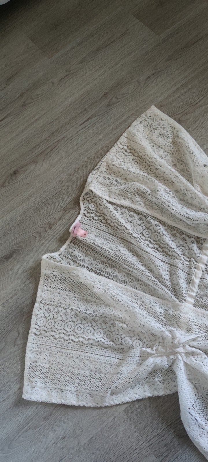 Hunkemöller Kanten Kimono - Wit, Kleding | Dames, Overige typen, Wit, Ophalen of Verzenden, Zo goed als nieuw