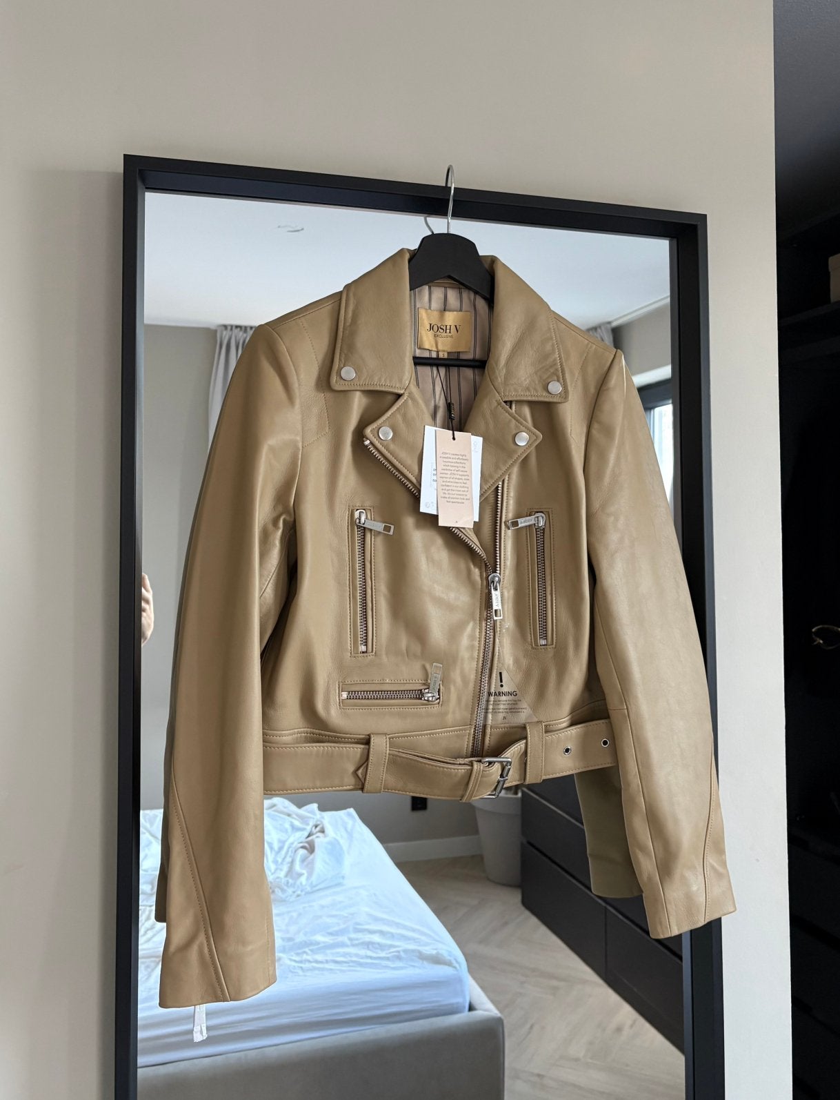 Josh v Lua leather jacket leren jack jas Brown bruin maat S, Ophalen of Verzenden, Zo goed als nieuw, Maat 36 (S), Bruin