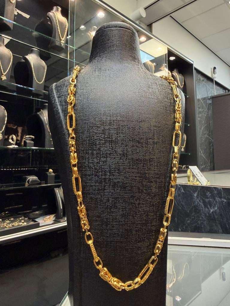21k schakelketting, Ophalen of Verzenden, Nieuw, Zilver, Overige materialen