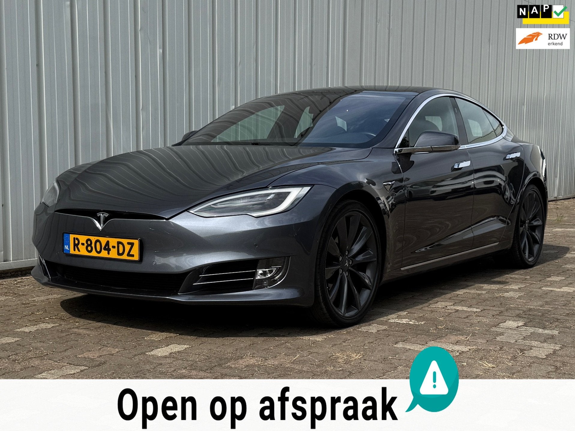 Tesla Model S Long Range Plus SoH 91% Dual Motor, Auto's, Tesla, Gebruikt, Zwart, 110 €/maand, Model S