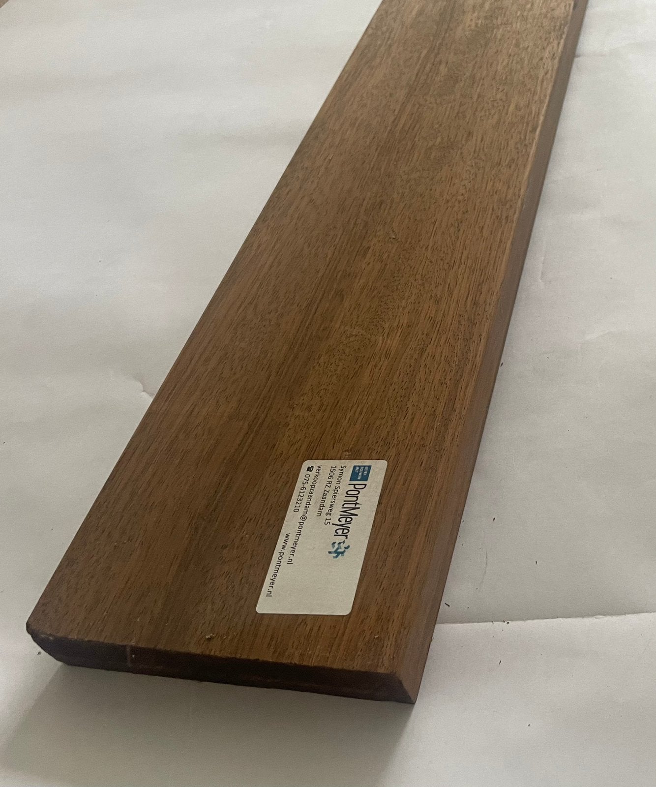 Meranti plank afm. 28x138 mm. Lengte 125cm, Ophalen of Verzenden, Nieuw