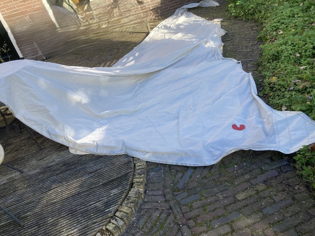 Set zeilen voor kajuitzeilboot Oceaan 22, Watersport en Boten, Ophalen, Gebruikt, Overige typen, Minder dan 15 m²