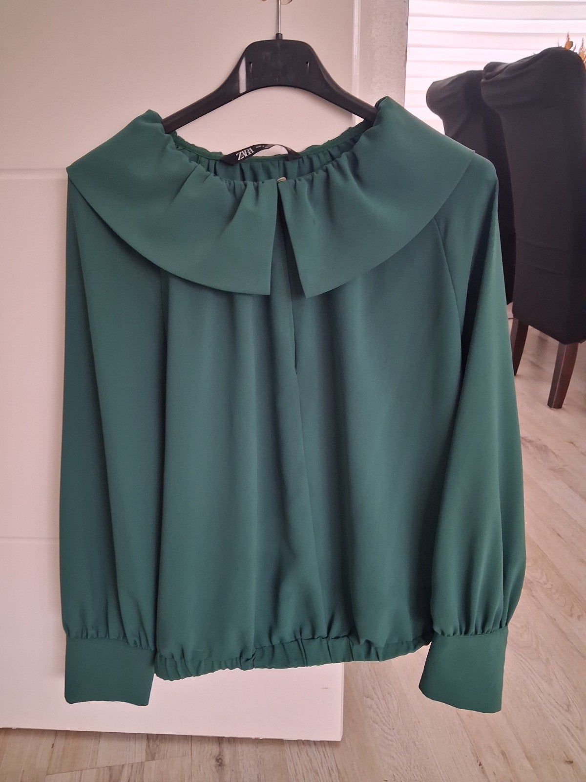 Zara Dames Blouse Maat L - Groen, Kleding | Dames, Blouses en Tunieken, Zara, Maat 42/44 (L), Ophalen of Verzenden, Zo goed als nieuw