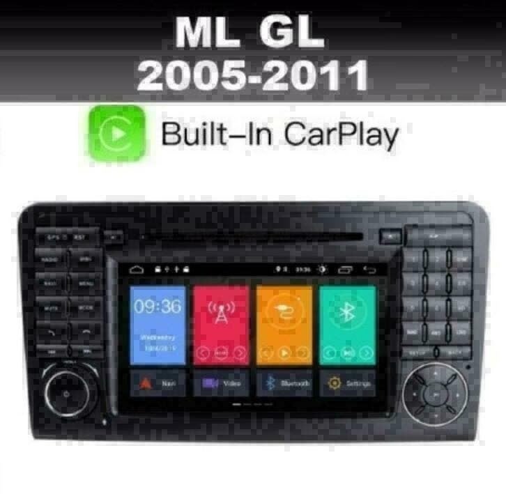 Mercedes ML GL radio navigatie android 9.0 wifi dab+ carplay, Ophalen of Verzenden, Nieuw