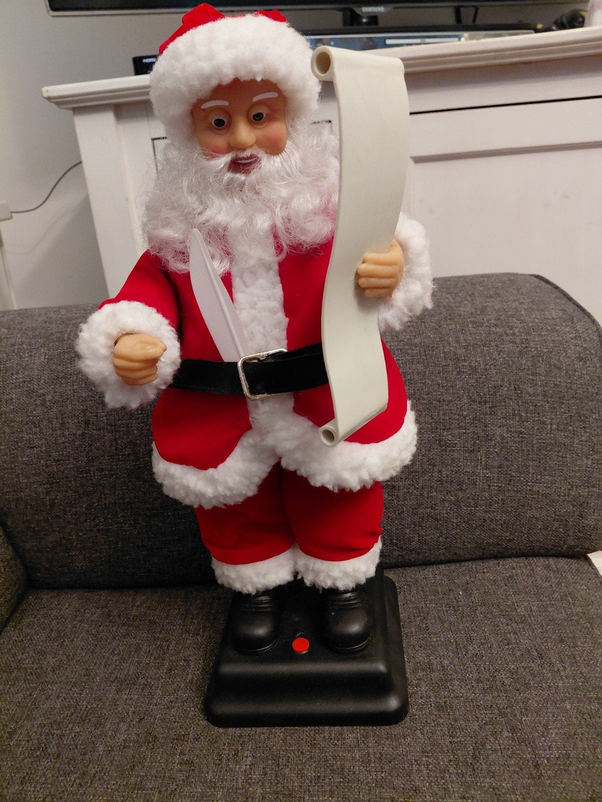 Mooie grote vintage kerstman, Ophalen of Verzenden, Gebruikt