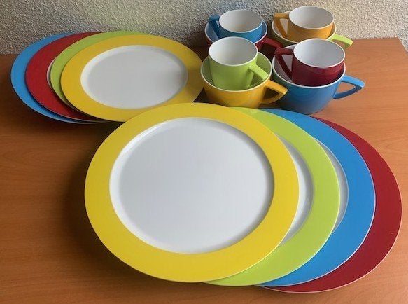 Mepal Rosti Wave: 4 persoons servies #2, Ophalen of Verzenden, Zo goed als nieuw, Mepal, Lochwm