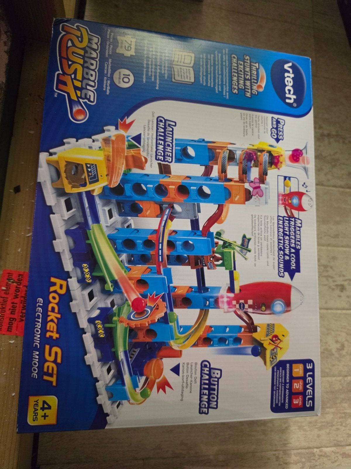 VTech Marble Rush Rocket Set Knikkerbaan, Ophalen of Verzenden, Zo goed als nieuw