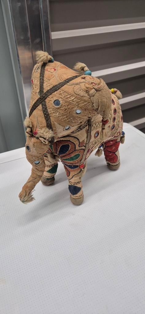 Decoratieve Indiase Olifant met Spiegeltjes, Antiek en Kunst, Ophalen of Verzenden
