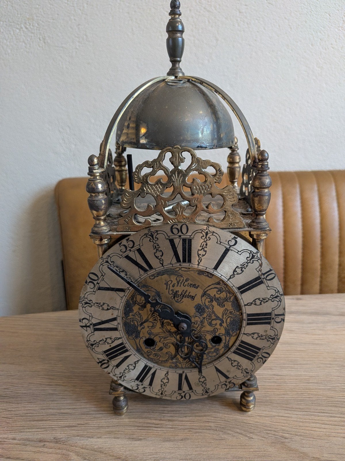 Werkende messing Lantaarnklok (Hermle, 1965)
Mooie, klassiek, Ophalen