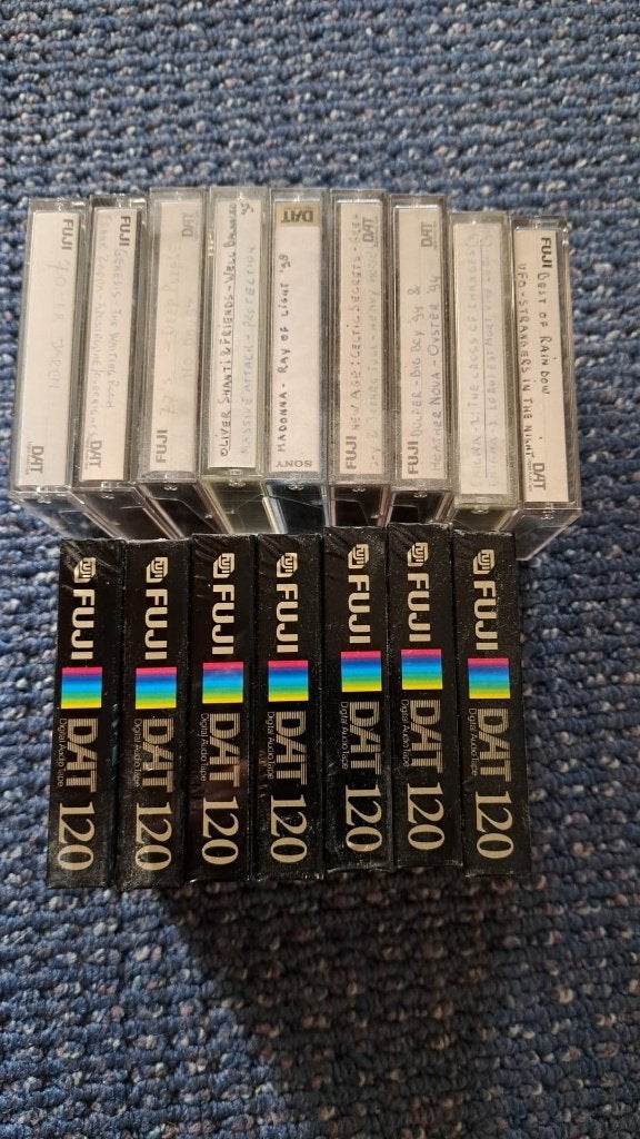 16 prima DAT tapes 120 min, Cd's en Dvd's, Cassettebandjes, Ophalen, 2 t/m 25 bandjes, Zo goed als nieuw, Voorbespeeld