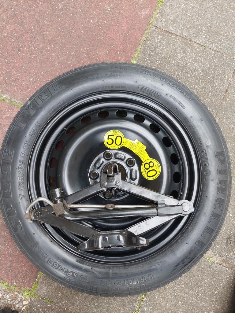 16 inch thuiskomer reservewiel reserveband 5x108 Ford Volvo, Auto diversen, Auto-accessoires, Ophalen of Verzenden