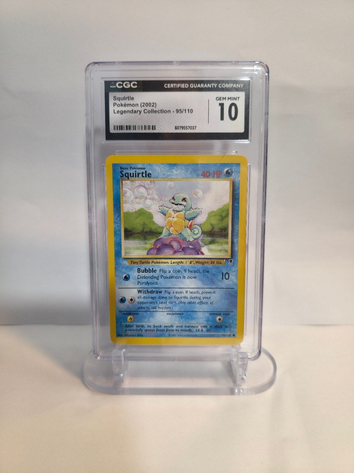 Pokemon Squirtle 95/110 - CGC 10, Ophalen, Nieuw, Losse kaart