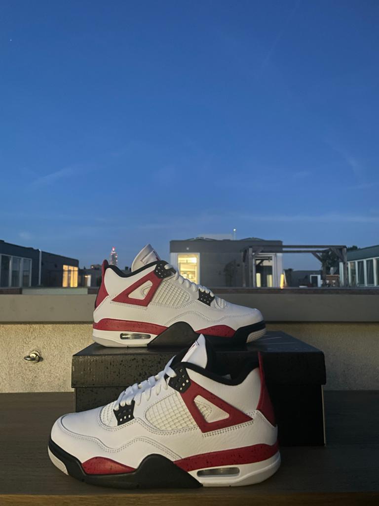 Nike Air Jordan 4 Retro Red cement (2023) - Maat 41, Kleding | Heren, Schoenen, Wit, Nieuw, Ophalen of Verzenden, Sneakers of Gympen