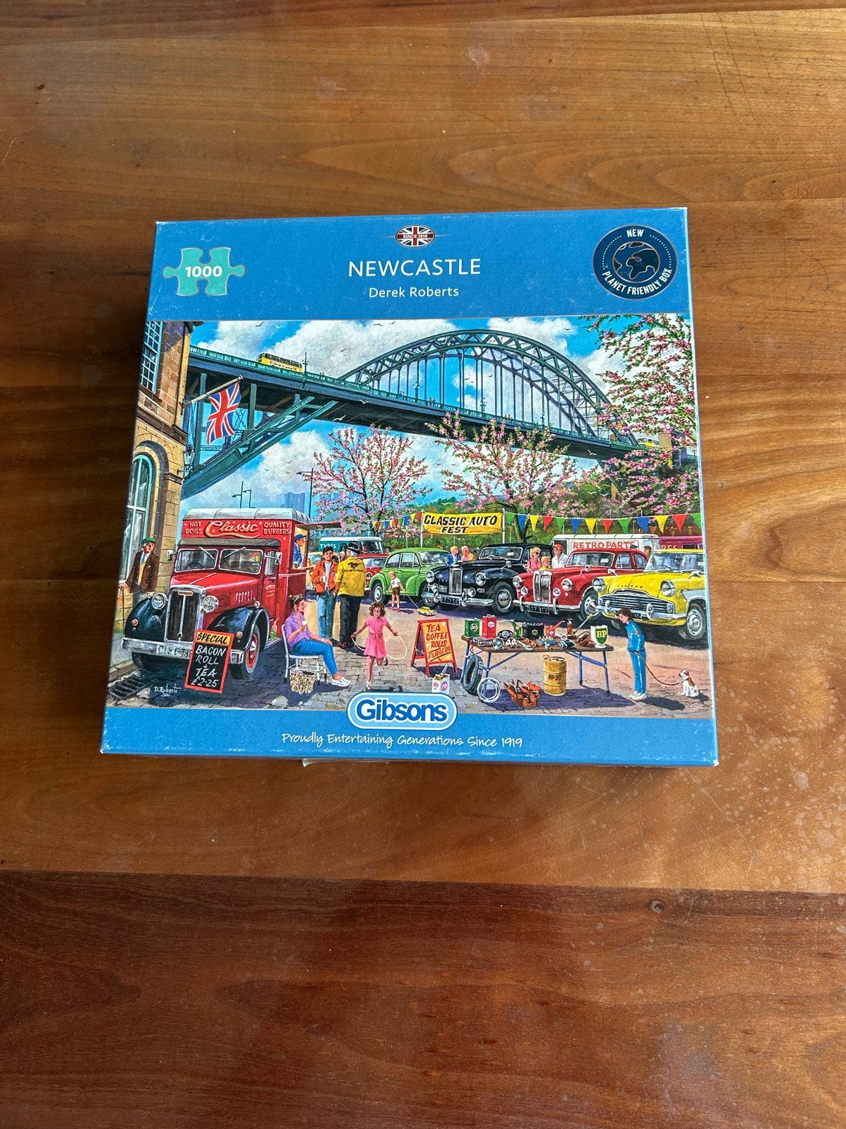 Gibson's Legpuzzel Newcastle 1000 stukjes, Ophalen of Verzenden, 500 t/m 1500 stukjes, Zo goed als nieuw, Legpuzzel