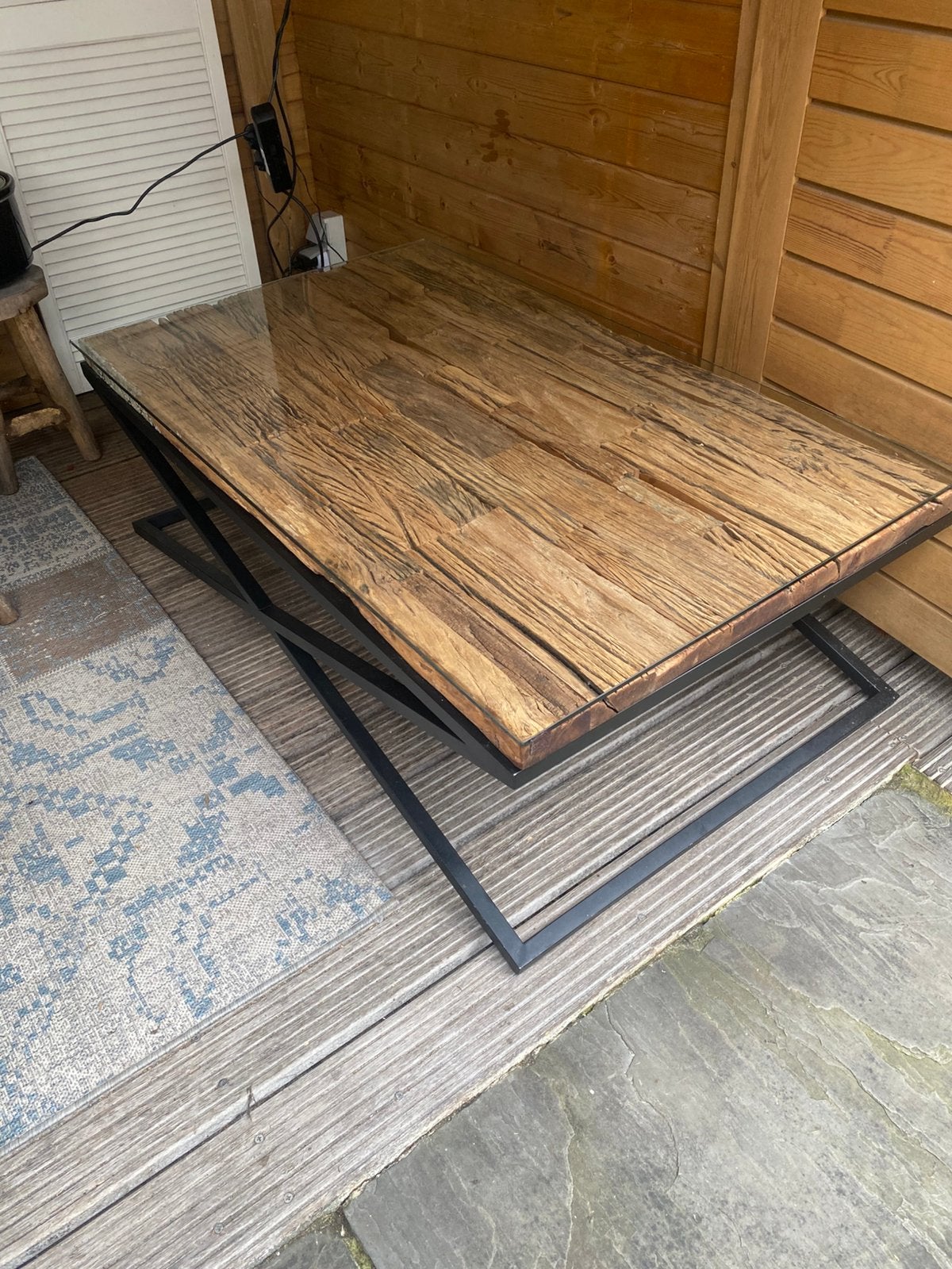 Mooie salontafel, Ophalen, Overige materialen, Verschillende interieurstylen!, 100 tot 150 cm