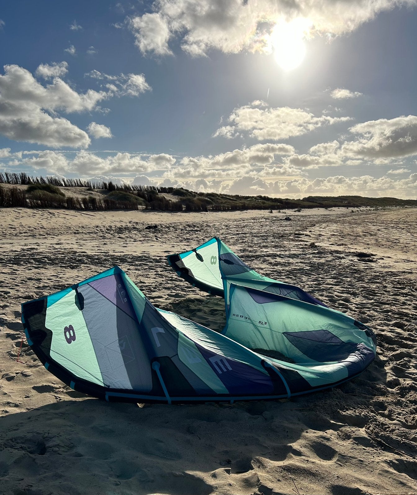 Duotone Rebel SLS, Watersport en Boten, 8 m², Geen board, Ophalen of Verzenden, Zo goed als nieuw