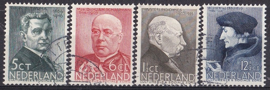 Zomerzegels - gebruikt – NVPH 283-286, Ophalen of Verzenden, T/m 1940, Gestempeld