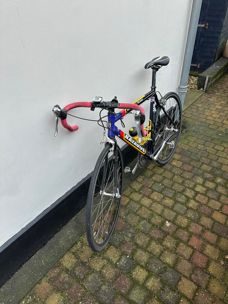 Batavus racefiets met klikschoenen maat 42, Ophalen, Gebruikt, Batavus, Aluminium