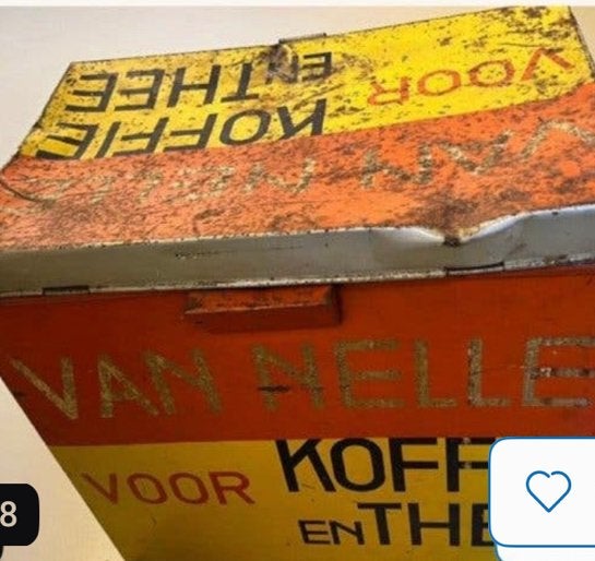 Vintage Van Nelle blik, Verzamelen, Ophalen, Zo goed als nieuw, Koffie, Van Nelle