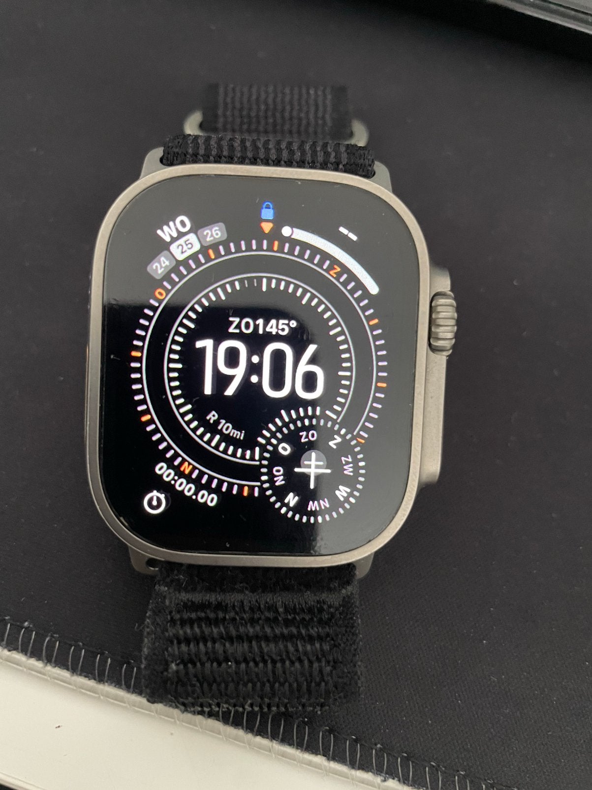Apple Watch Ultra 1 49mm titanium, IOS, Ophalen of Verzenden, Zo goed als nieuw, Grijs