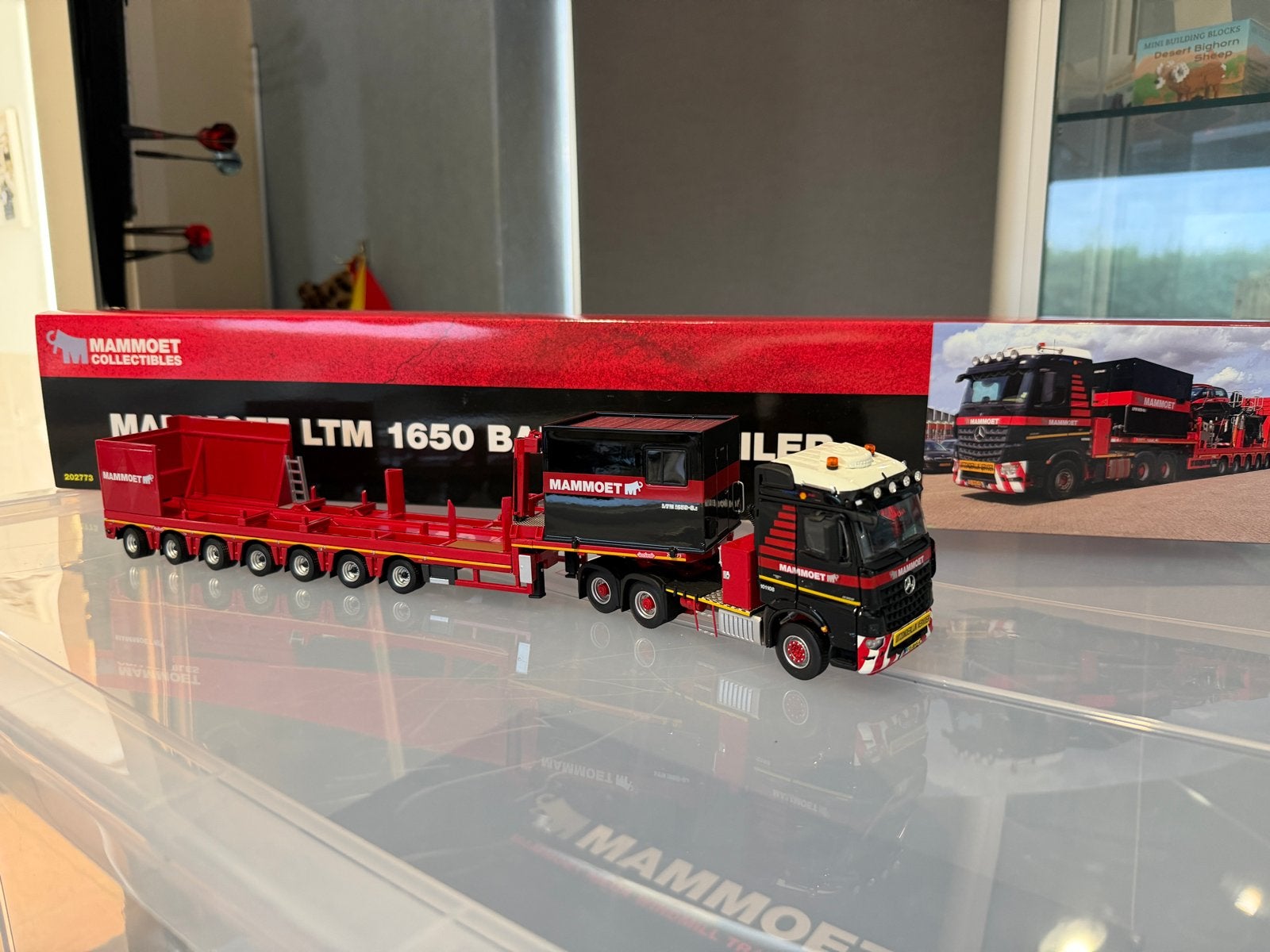 IMC Mammoet mercedes Benz LTM 1650 ballasttrailer model, Ophalen of Verzenden, Zo goed als nieuw, Overige typen, Overige merken