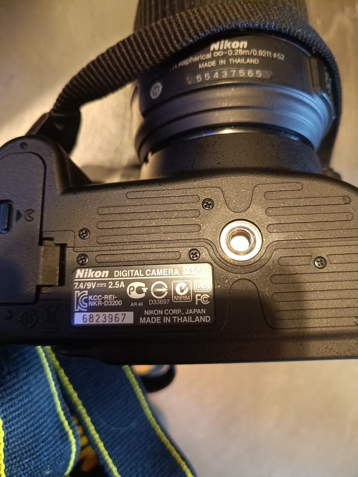 Nikon D3200 Spiegelreflexcamera met lens en tas, Ingebouwde flitser, Gebruikt, Spiegelreflex, Ophalen of Verzenden