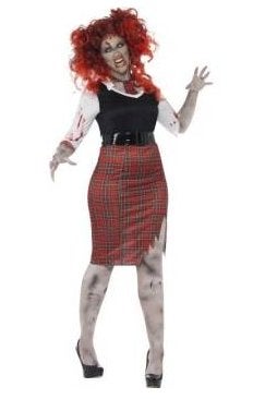 Zombie Schoolmeisje outfit mt XL, Ophalen of Verzenden, Nieuw, Maat 46/48 (XL) of groter, Carnaval