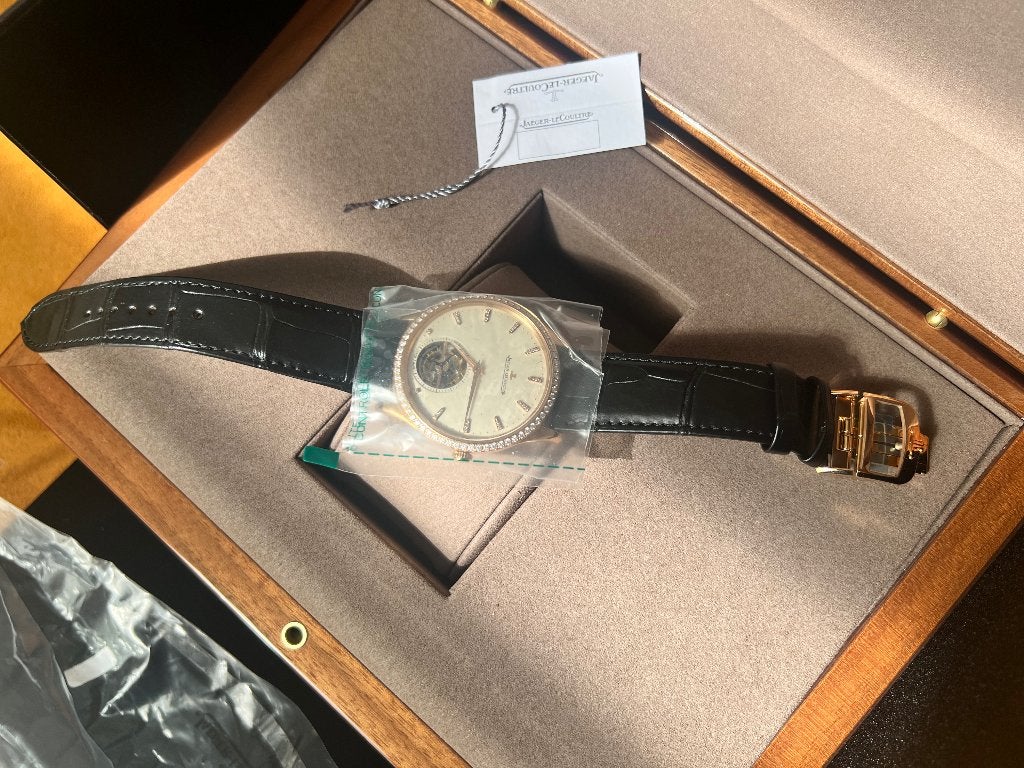 Jaeger-Lecoultre MASTER ULTRA THIN TOURBILLON 125.000€, Sieraden, Tassen en Uiterlijk, Horloges | Heren, Polshorloge, Nieuw, Goud