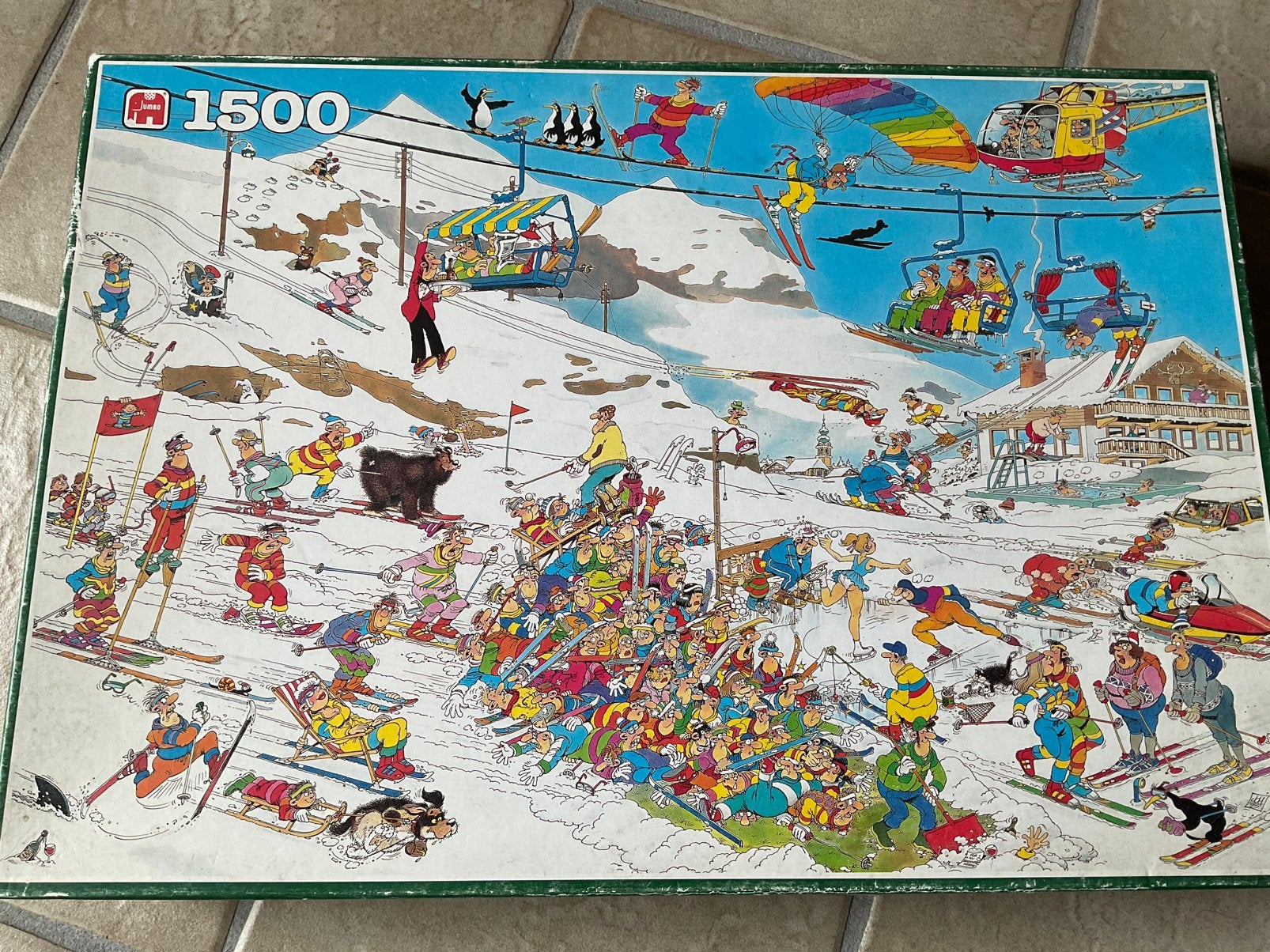 LET OP!!!!!  2 incomplete van haasteren puzzels., Ophalen of Verzenden, 500 t/m 1500 stukjes, Zo goed als nieuw
