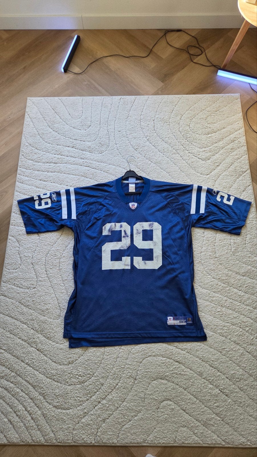 Vintage NFL Jersey XXL - Y2K Hip Hop Stijl, Blauw, Overige maten, Ophalen of Verzenden, Reebok
