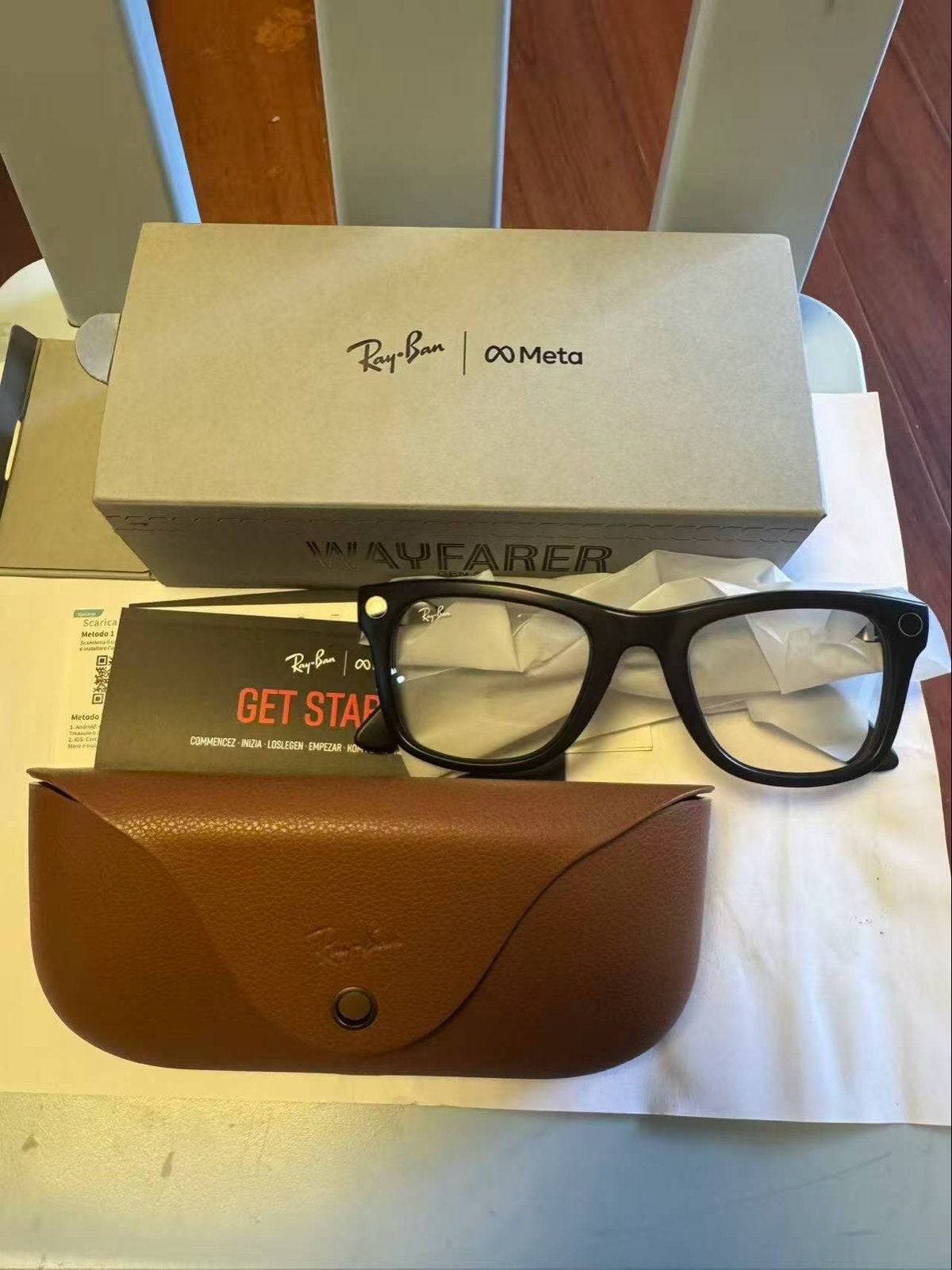 Meta Ray-Ban Smart Glasses - Zo goed als nieuw, Ophalen, Zwart, Zo goed als nieuw, Ray-Ban