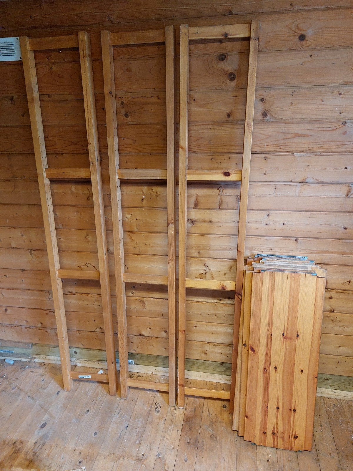 IKEA IVAR stellingkast dubbel inclusief legplanken, Ophalen, Gebruikt