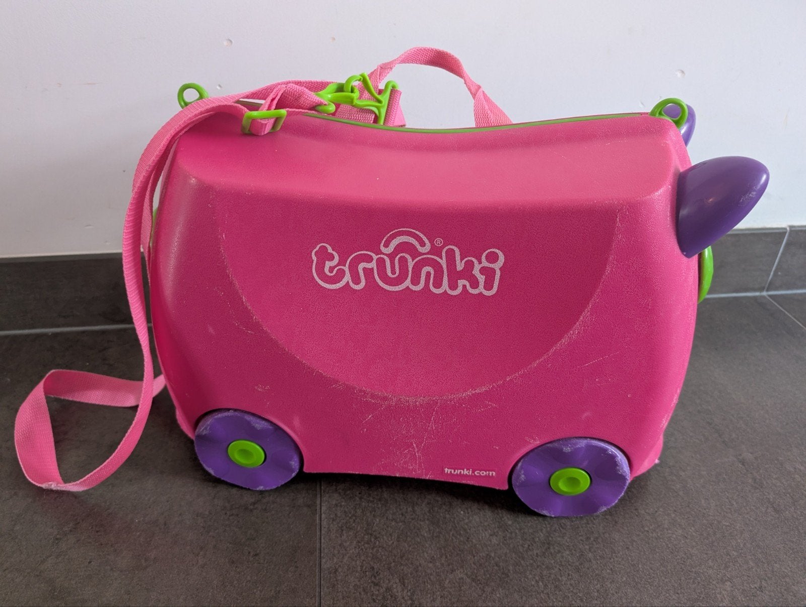 Trunki Kinderkoffer Roze - Ideaal voor Reizen, Ophalen of Verzenden, Gebruikt