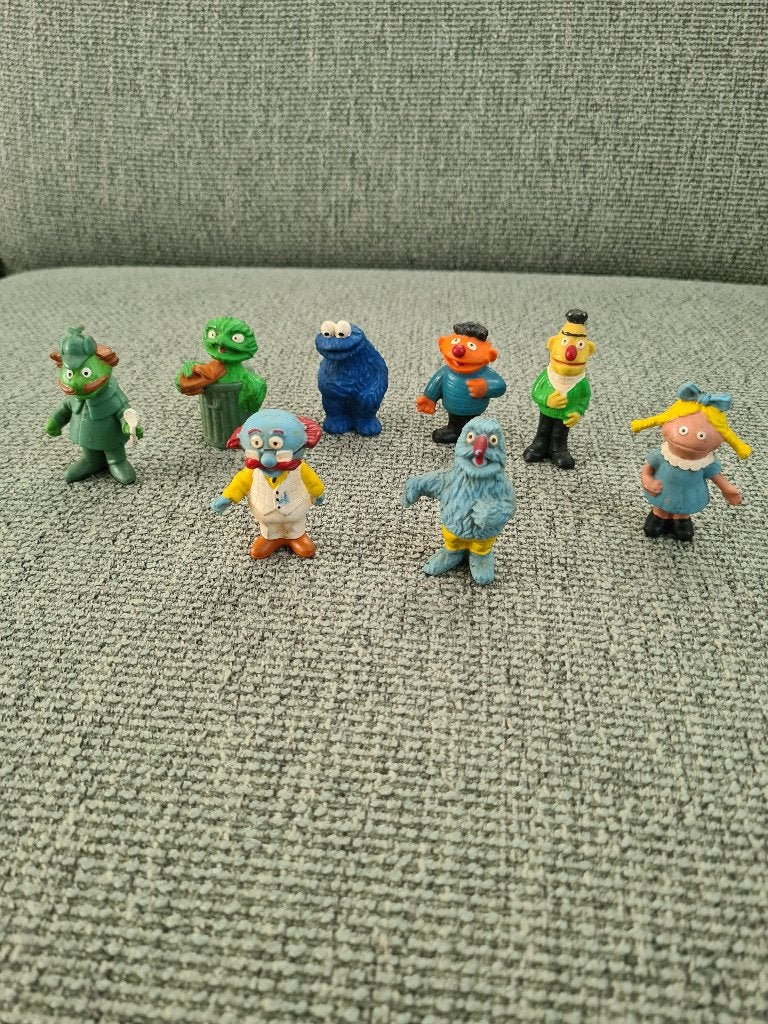 Sesamstraat sesame street vintage heimo pvc poppetjes, Verzamelen, Gebruikt, Heimo, Ophalen of Verzenden, Nvt