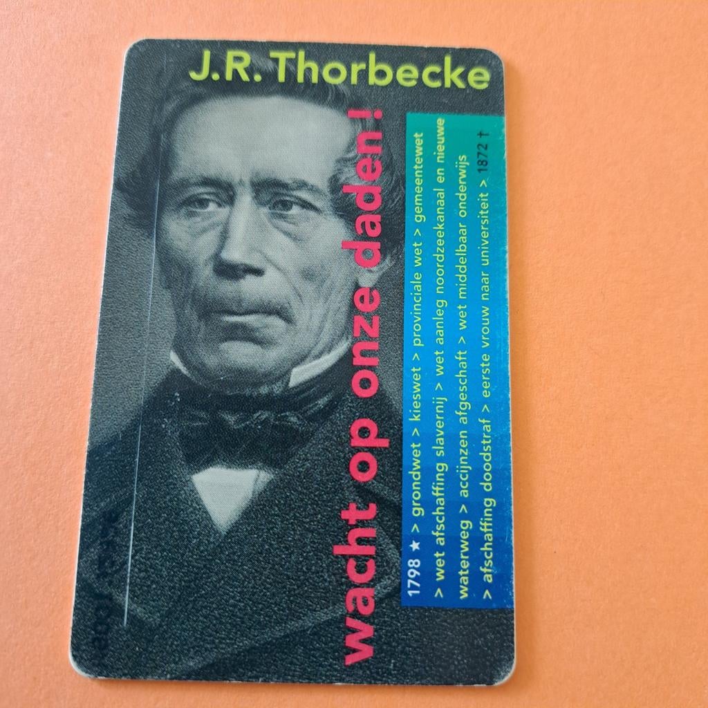 J.R. Thorbecke telefoonkaart 10 gulden, Verzamelen, Telefoonkaarten, Ophalen of Verzenden, Nederland