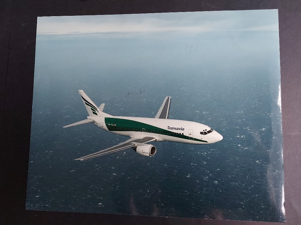 Foto van een Transavia Boeing 737/3YO (F865), Ophalen of Verzenden, Gebruikt, Kaart, Foto of Prent
