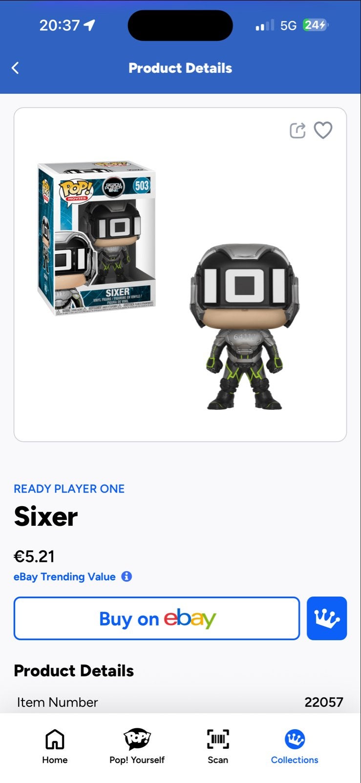 Funko Pop! Ready Player One Sixer #503, Ophalen of Verzenden, Zo goed als nieuw