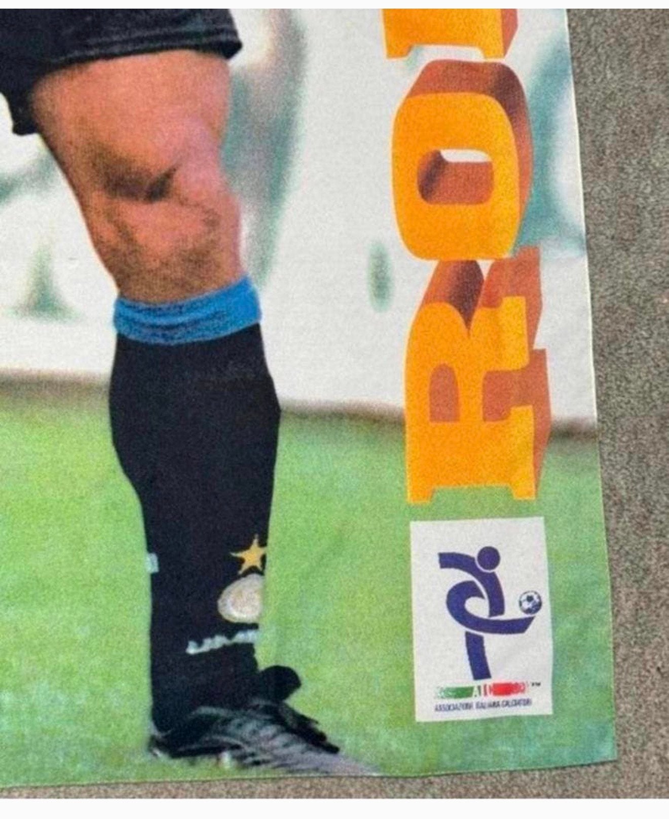 Echte Vintage Ronaldo Luís Nazário de Lima Inter Milan vlag, Buitenlandse clubs, Overige typen, Ophalen of Verzenden, Zo goed als nieuw