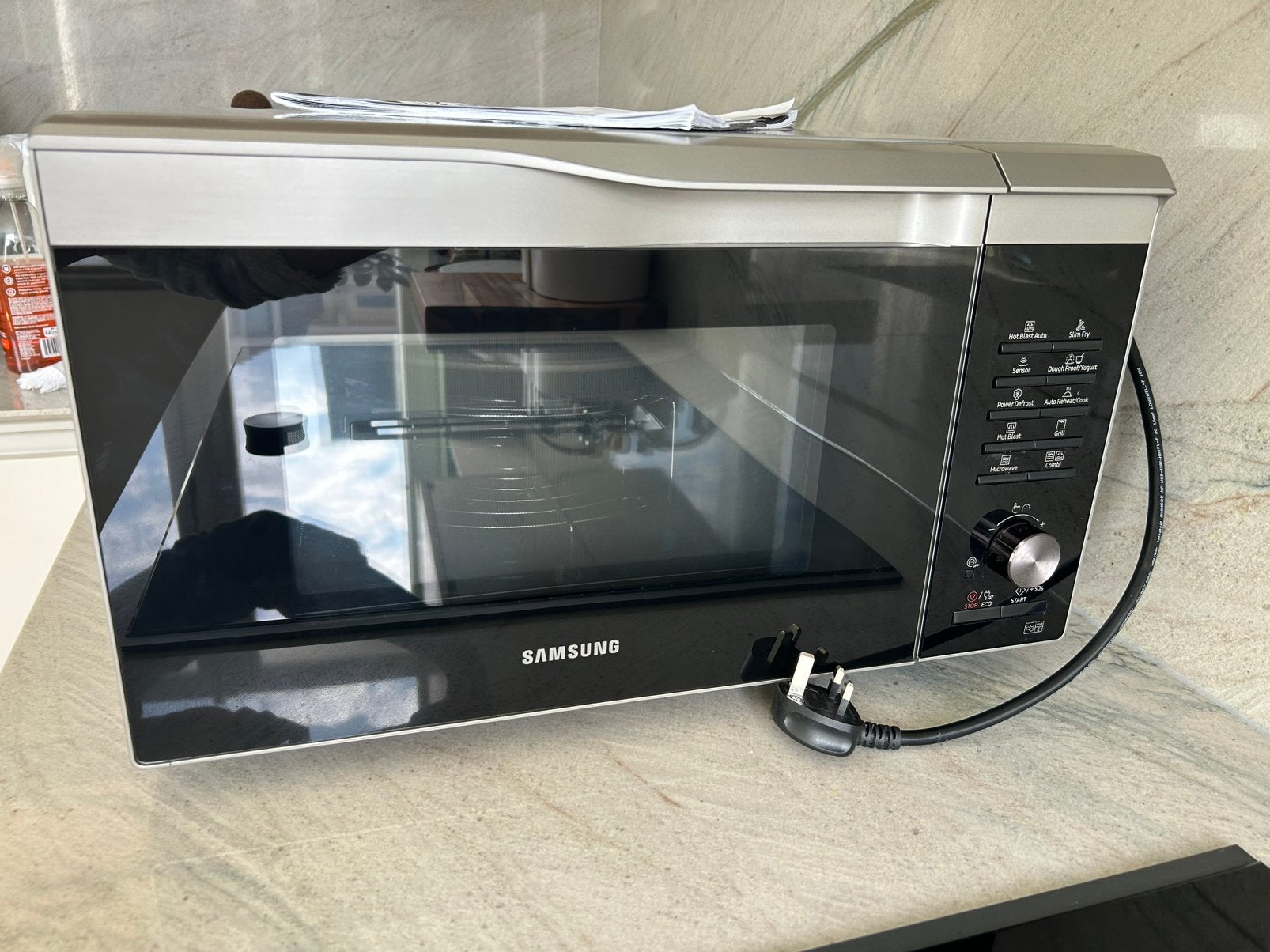 Samsung combi microwave oven UK plug MC28M6075CS, Ophalen, Minder dan 45 cm, Gebruikt, Combi-oven
