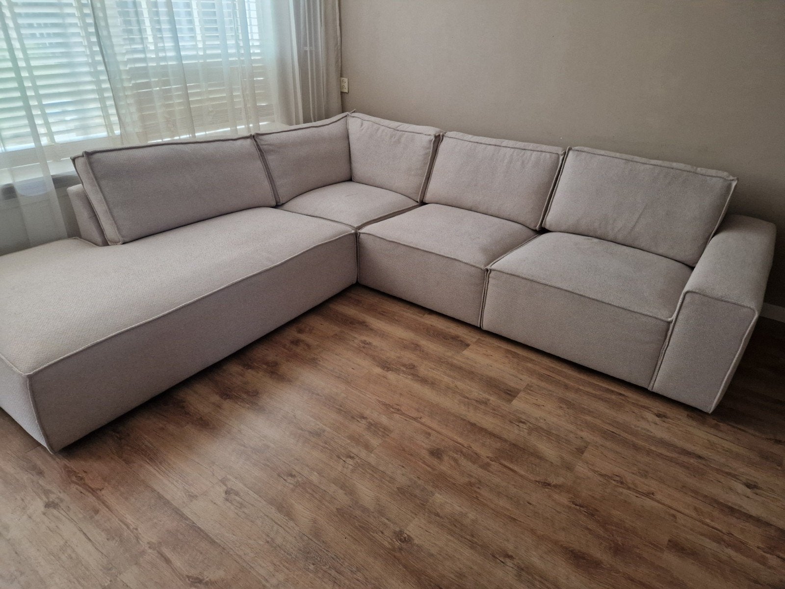 Comfortabele Hoekbank - Zo goed als nieuw, Huis en Inrichting, Banken | Bankstellen, Ophalen of Verzenden, Zo goed als nieuw, Vierpersoons of meer