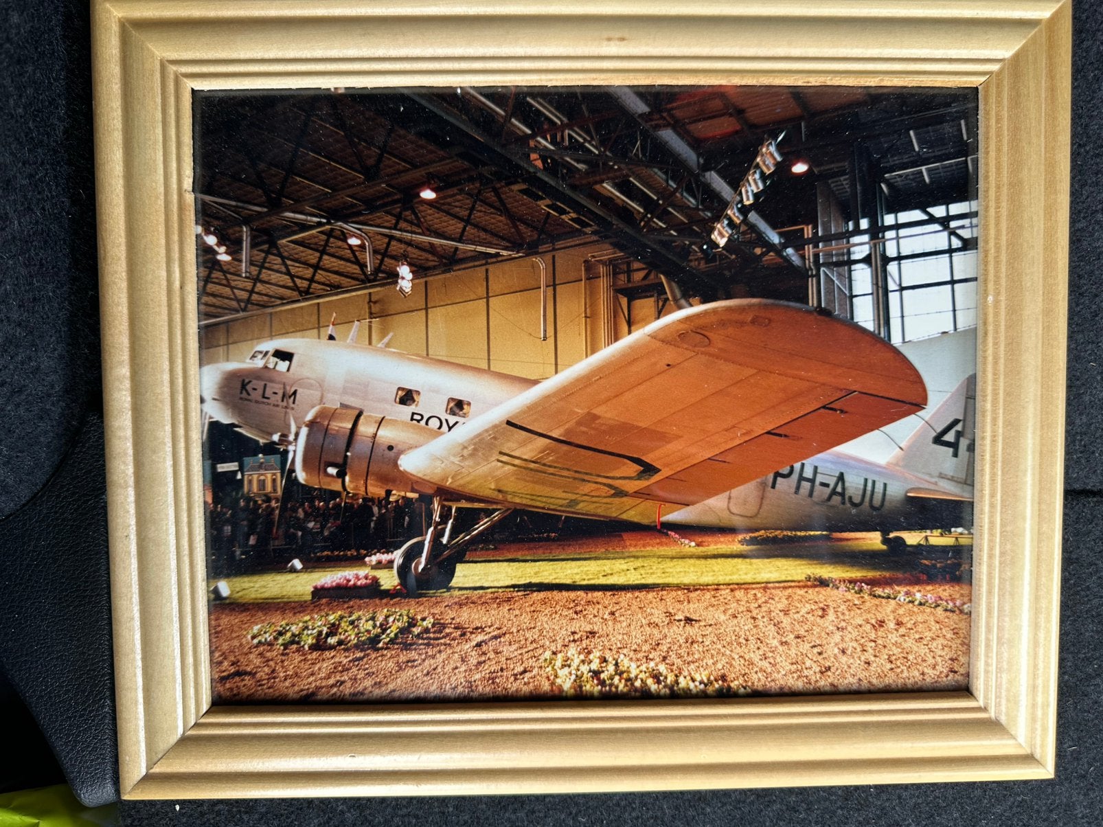 KLM Foto in lijst PH-AJU, Ophalen of Verzenden