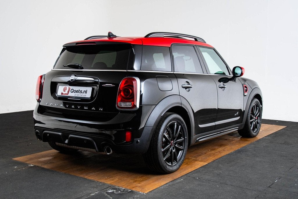 Mini Countryman John Cooper Works ALL4 Chili Panoramadak - H, Auto's, Mini, Automaat, Gebruikt, Leder en Stof, Zwart