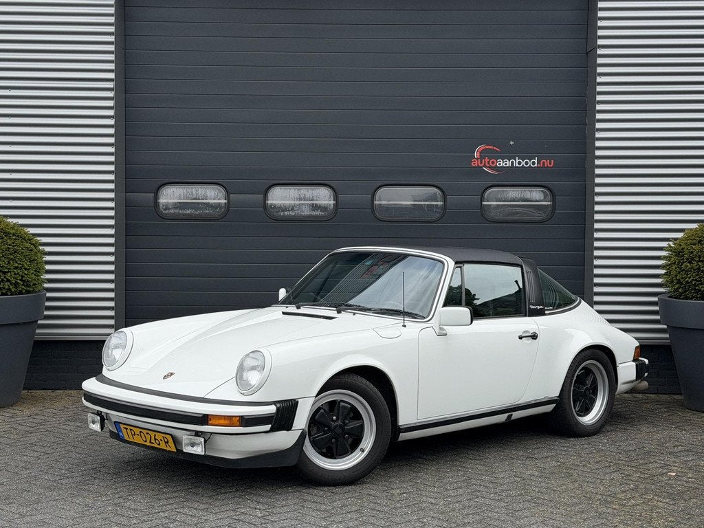 Porsche 911 3.0 SC Targa | Grand Prix White |, Auto's, Achterwielaandrijving, Gebruikt, Wit, Leder