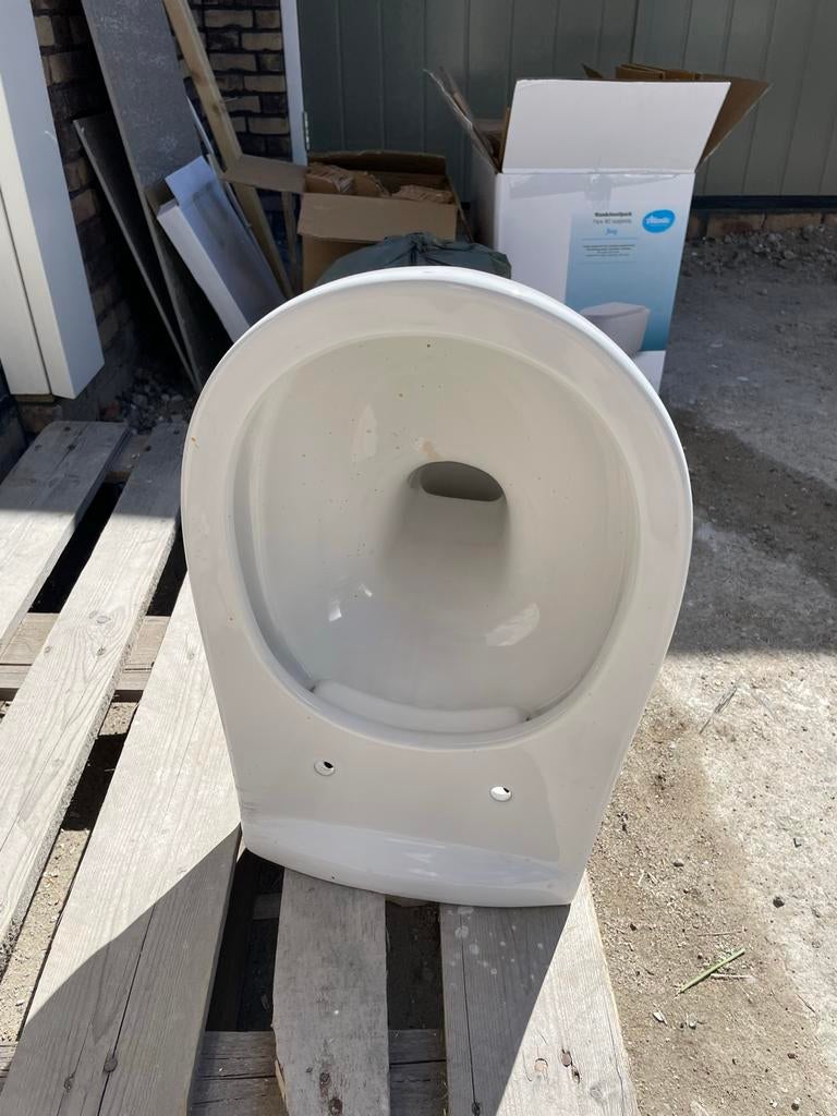 WC pot hangmodel, Doe-het-zelf en Verbouw, Sanitair, Ophalen, Gebruikt, Toilet