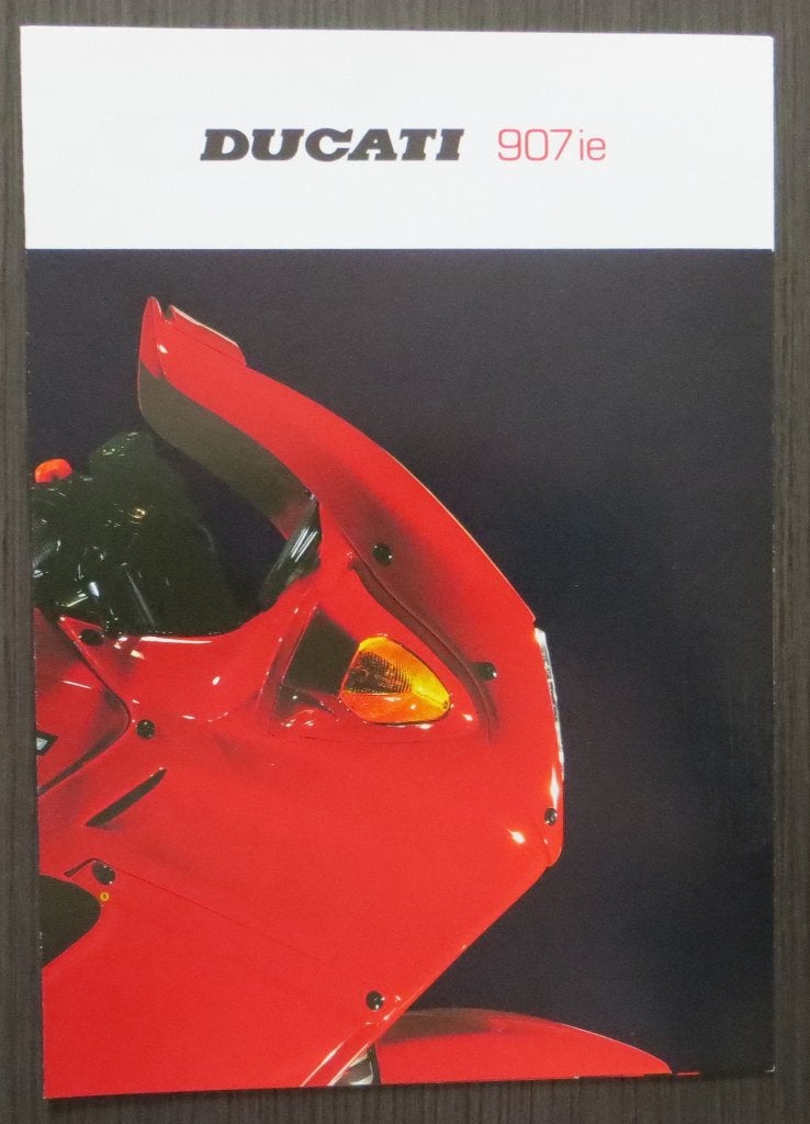 Folder Ducati 907 ie - ca. 1991 - 6 blz (Ital/Eng), Motoren, Verzenden, Ducati