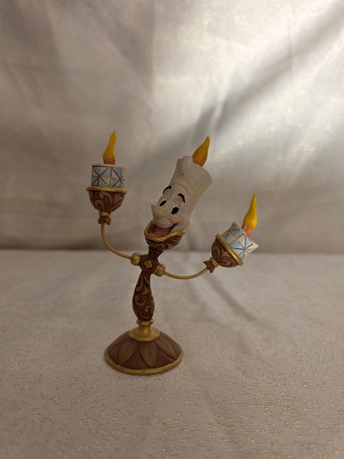Lumiere Kandelaar - Belle en het Beest Disney traditions, Ophalen of Verzenden, Assepoester of Belle, Zo goed als nieuw