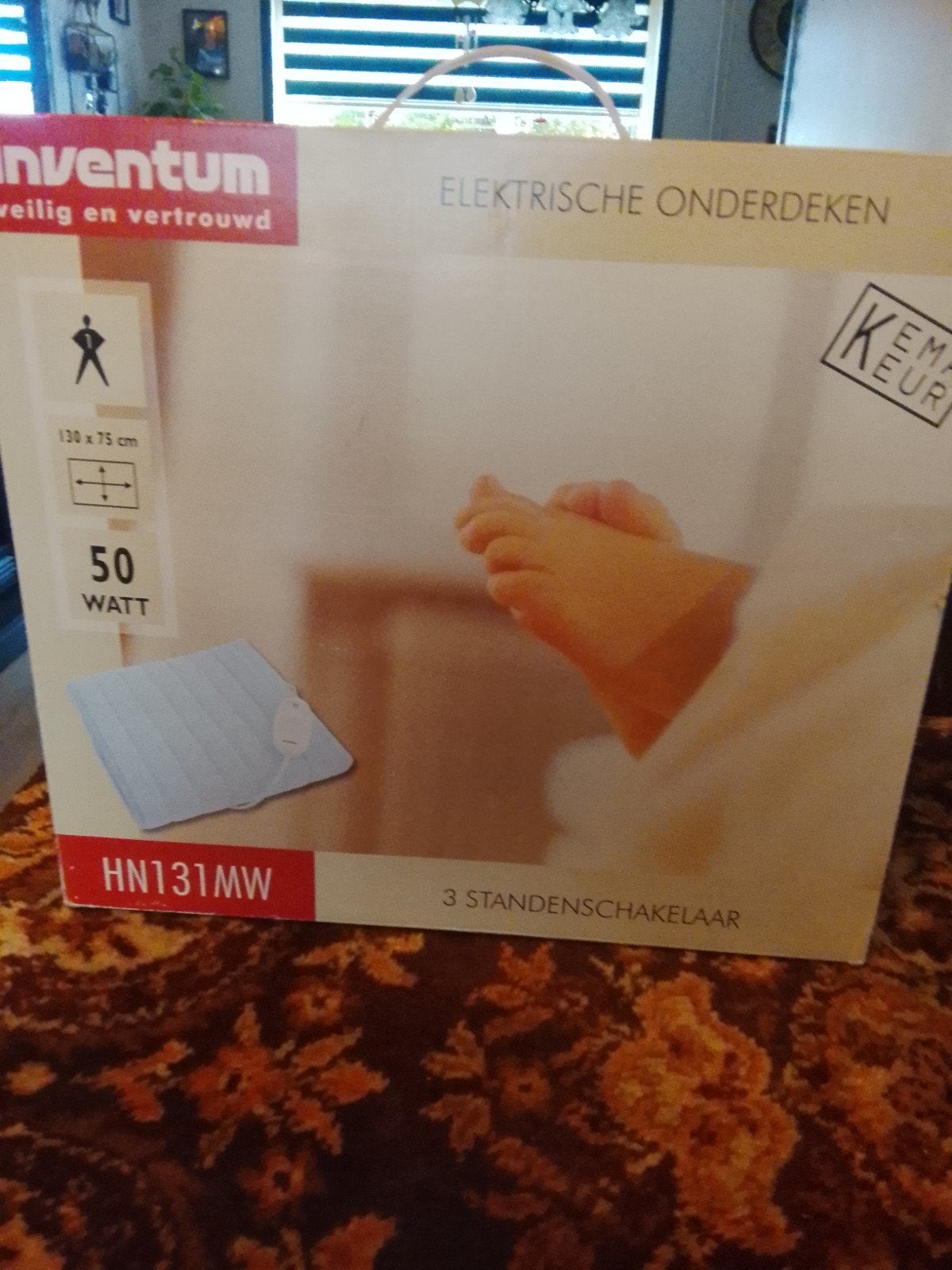 Inventum Elektrische Onderdeken HN131MW - 3 standen, Ophalen, Zo goed als nieuw