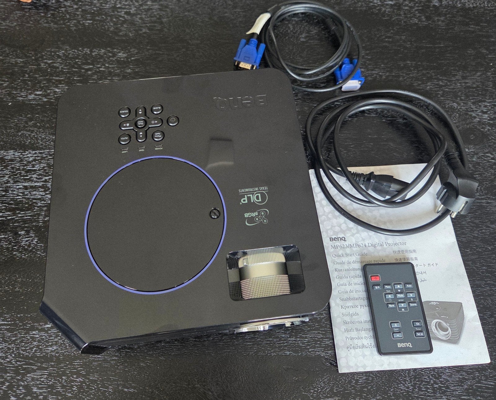 BenQ DLP Projector met accessoires en draagtas, Audio, Tv en Foto, Beamers, Gebruikt, DLP, Overige resoluties, BenQ