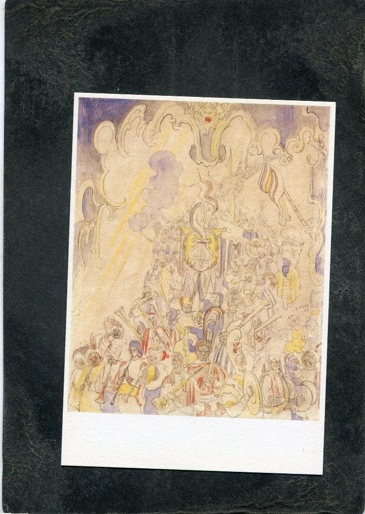 Ansicht James Ensor - Carnavalsoptocht, Verzenden, 1980 tot heden, Ongelopen, Overige thema's
