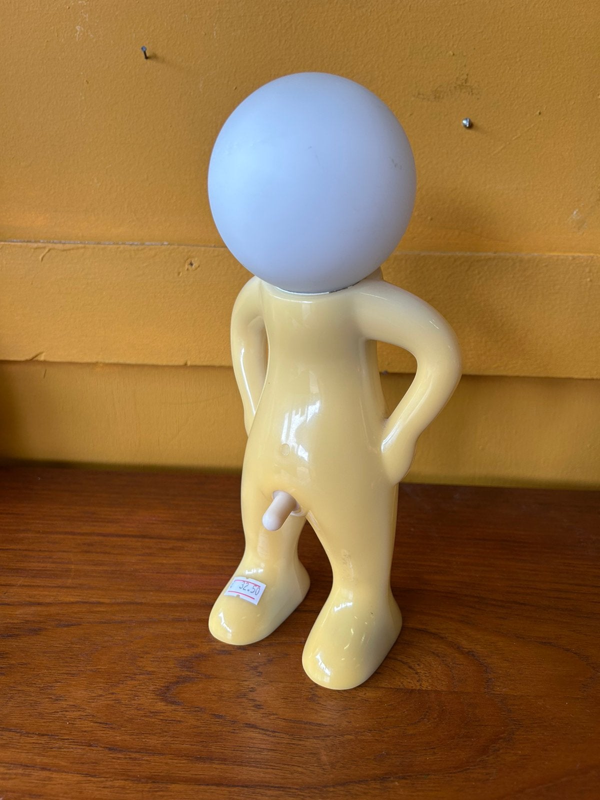 Vintage Mr. P one man shy tafel lamp/ decoratie item, Ophalen of Verzenden, Huis en Inrichting